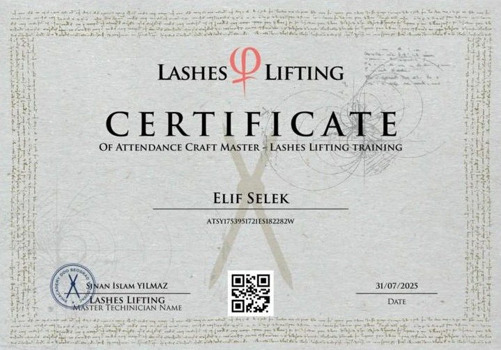 Lashes Lifting (Kirpik Lifting) Uzmanlığı